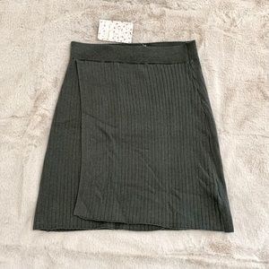 NWT Free People Green Cotton Skirt Size S